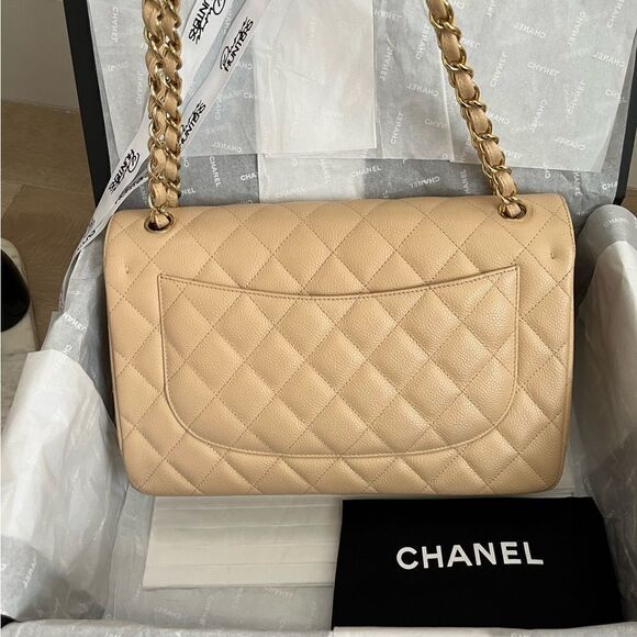 100% authentic CHANEL jumbo clair cream beige GHW - Picture 3 of 12